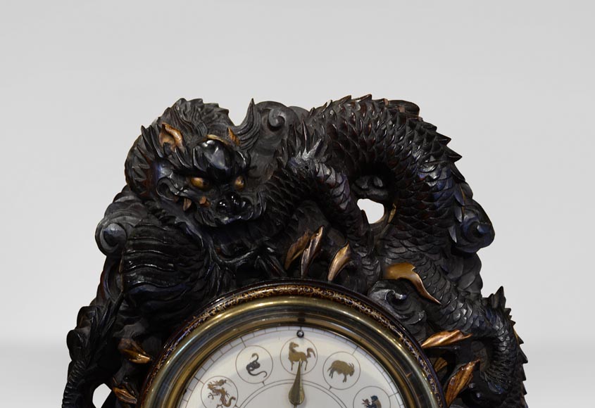 Pendule aux signes du zodiaque chinois Pendule aux signes du zodiaque chinois-1