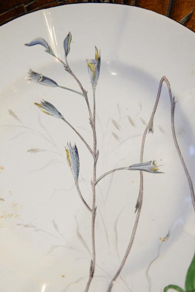 Manufacture de SAINT-CLEMENT - Ensemble d'assiettes aux orchidées Manufacture de SAINT-CLEMENT - Ensemble d'assiettes aux orchidées-4