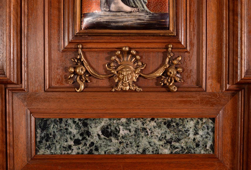 Édouard LIÈVRE (Auteur du modèle, 1829 – 1886), Paul SORMANI (ébéniste, 1817 – 1874 ou 1875) Buffet d’apparat néo-Renaissance et console. Édouard LIÈVRE (Auteur du modèle, 1829 – 1886), Paul SORMANI (ébéniste, 1817 – 1874 ou 1875) Buffet d’apparat néo-Renaissance et console.-4