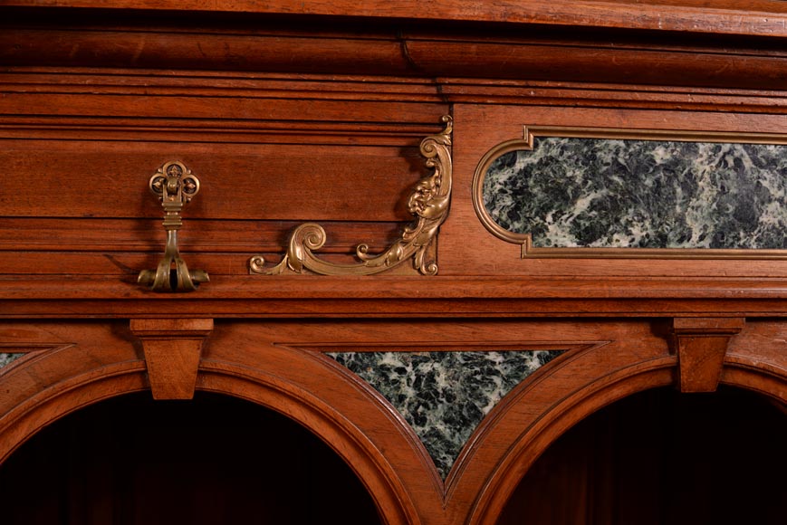 Édouard LIÈVRE (Auteur du modèle, 1829 – 1886), Paul SORMANI (ébéniste, 1817 – 1874 ou 1875) Buffet d’apparat néo-Renaissance et console. Édouard LIÈVRE (Auteur du modèle, 1829 – 1886), Paul SORMANI (ébéniste, 1817 – 1874 ou 1875) Buffet d’apparat néo-Renaissance et console.-10