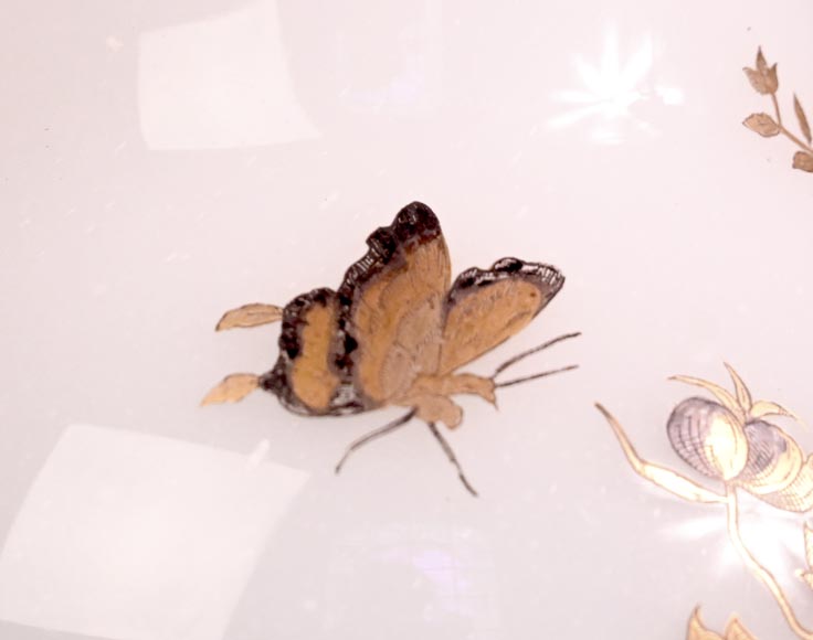 BACCARAT, Paire de vases au paon, au coq et à l’échassier, vers 1880 BACCARAT, Paire de vases au paon, au coq et à l’échassier, vers 1880-4