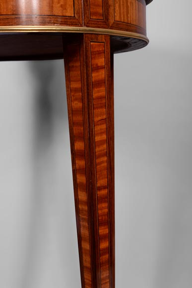 Pierre-Ferdinand DUVINAGE (1823-1876) - Guéridon à décor japonisant en marqueterie cloisonné Pierre-Ferdinand DUVINAGE (1823-1876) - Guéridon à décor japonisant en marqueterie cloisonné-6