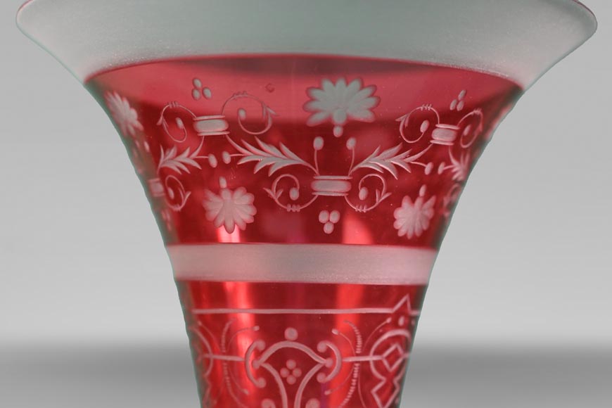 BACCARAT, Paire de vases montés, vers 1878 BACCARAT, Paire de vases montés, vers 1878-2