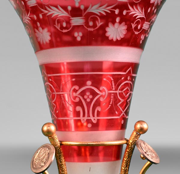 BACCARAT, Paire de vases montés, vers 1878 BACCARAT, Paire de vases montés, vers 1878-3