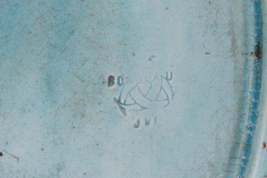 MANUFACTURE JULES VIEILLARD & CIE - Plat en céramique émaillée à décor cloisonné d'un perroquet MANUFACTURE JULES VIEILLARD & CIE - Plat en céramique émaillée à décor cloisonné d'un perroquet-4