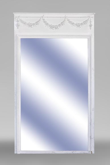 Grand trumeau ancien aux guirlandes de fleurs Grand trumeau ancien aux guirlandes de fleurs-0