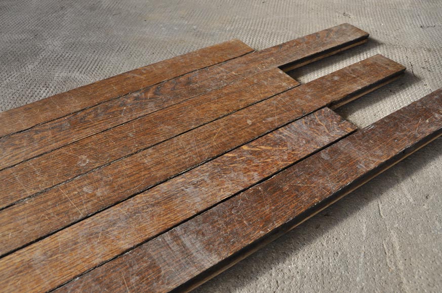 Lot de 50 m² de parquet droit en chêne Lot de 50 m² de parquet droit en chêne-1