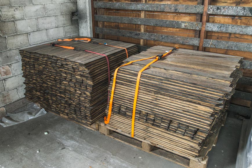 Lot de 50 m² de parquet droit en chêne Lot de 50 m² de parquet droit en chêne-3