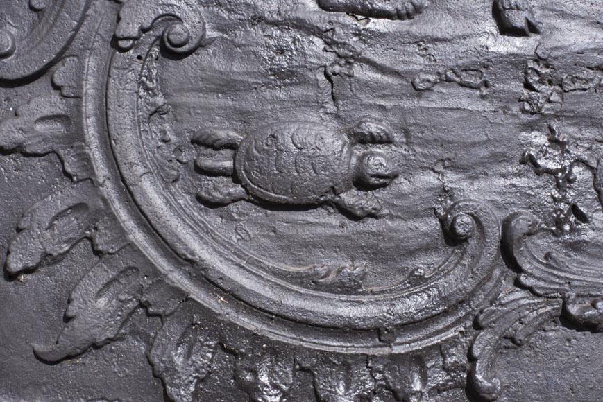 Plaque de cheminée de style louis XV représentant Aphrodite Pandemos Plaque de cheminée de style louis XV représentant Aphrodite Pandemos-7