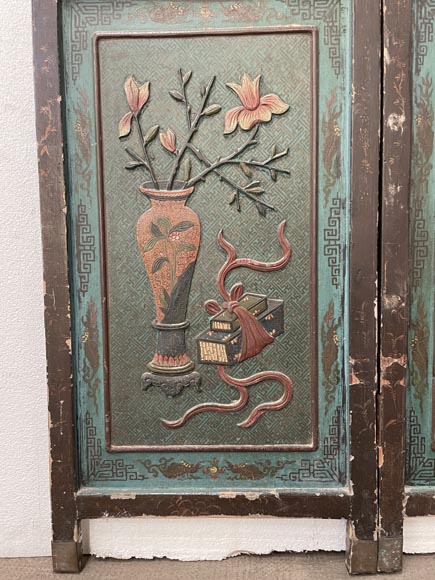 Paire de paravents chinois Paire de paravents chinois-4