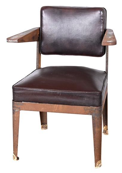 Fauteuil de PROUVÉ Jean, à prouver qu’il est de Prouvé Fauteuil de PROUVÉ Jean, à prouver qu’il est de Prouvé-1