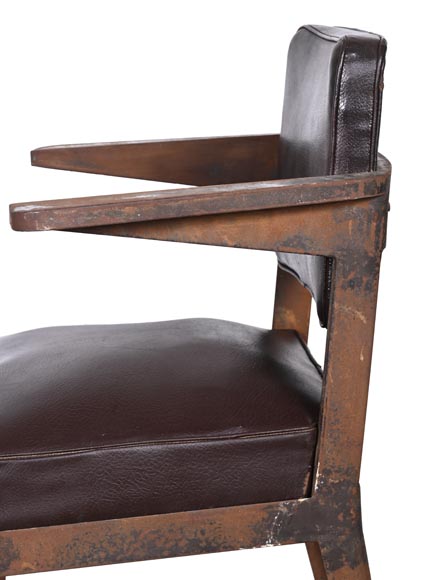 Fauteuil de PROUVÉ Jean, à prouver qu’il est de Prouvé Fauteuil de PROUVÉ Jean, à prouver qu’il est de Prouvé-11