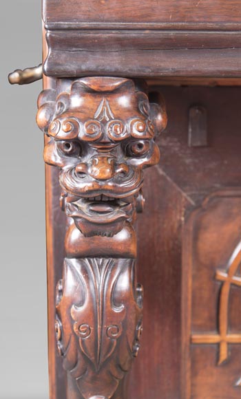 Perret et Vibert (attr. à) - Piano japonisant au dragon oriental Perret et Vibert (attr. à) - Piano japonisant au dragon oriental-6