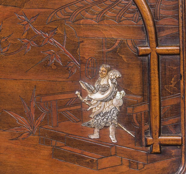 Perret et Vibert (attr. à) - Piano japonisant au dragon oriental Perret et Vibert (attr. à) - Piano japonisant au dragon oriental-10