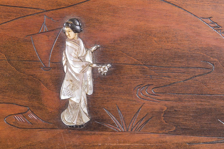 Perret et Vibert (attr. à) - Piano japonisant au dragon oriental Perret et Vibert (attr. à) - Piano japonisant au dragon oriental-11