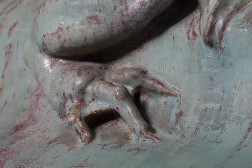 Emmanuel FREMIET (1824-1910) et Emile MÜLLER ET CIE L'Aigle et le lézard, tuiles faîtières d'après les sculptures du Château de Pierrefonds Emmanuel FREMIET (1824-1910) et Emile MÜLLER ET CIE L'Aigle et le lézard, tuiles faîtières d'après les sculptures du Château de Pierrefonds-5