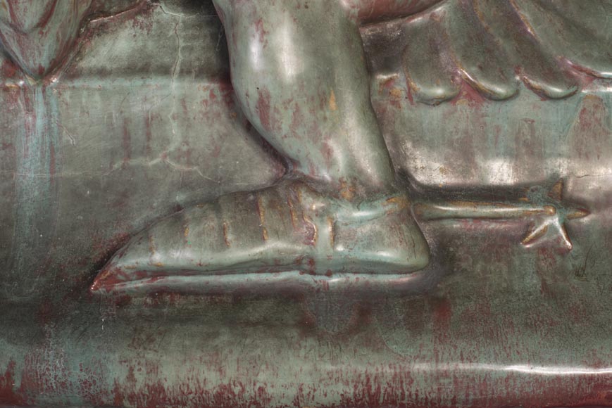 Emmanuel FREMIET (1824-1910) et Emile MÜLLER ET CIE L'Aigle et le lézard, tuiles faîtières d'après les sculptures du Château de Pierrefonds Emmanuel FREMIET (1824-1910) et Emile MÜLLER ET CIE L'Aigle et le lézard, tuiles faîtières d'après les sculptures du Château de Pierrefonds-10