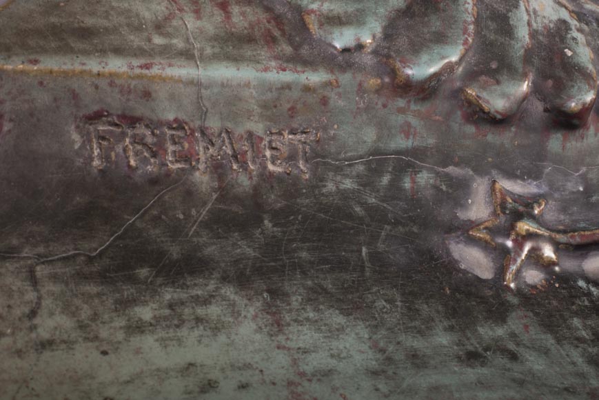 Emmanuel FREMIET (1824-1910) et Emile MÜLLER ET CIE L'Aigle et le lézard, tuiles faîtières d'après les sculptures du Château de Pierrefonds Emmanuel FREMIET (1824-1910) et Emile MÜLLER ET CIE L'Aigle et le lézard, tuiles faîtières d'après les sculptures du Château de Pierrefonds-12