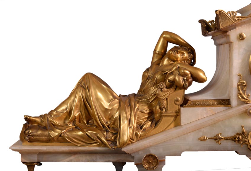 Émile Louis PICAULT (sculpteur), Alphonse Mathieu Paris (horloger) « Aurore et Crépuscule », Monumentale horloge d’exposition dans l’esprit des décors de l’hôtel Païva à Paris Émile Louis PICAULT (sculpteur), Alphonse Mathieu Paris (horloger) « Aurore et Crépuscule », Monumentale horloge d’exposition dans l’esprit des décors de l’hôtel Païva à Paris-1