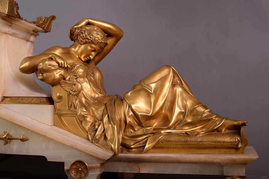 Émile Louis PICAULT (sculpteur), Alphonse Mathieu Paris (horloger) « Aurore et Crépuscule », Monumentale horloge d’exposition dans l’esprit des décors de l’hôtel Païva à Paris Émile Louis PICAULT (sculpteur), Alphonse Mathieu Paris (horloger) « Aurore et Crépuscule », Monumentale horloge d’exposition dans l’esprit des décors de l’hôtel Païva à Paris-5