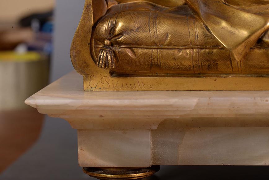 Émile Louis PICAULT (sculpteur), Alphonse Mathieu Paris (horloger) « Aurore et Crépuscule », Monumentale horloge d’exposition dans l’esprit des décors de l’hôtel Païva à Paris Émile Louis PICAULT (sculpteur), Alphonse Mathieu Paris (horloger) « Aurore et Crépuscule », Monumentale horloge d’exposition dans l’esprit des décors de l’hôtel Païva à Paris-14