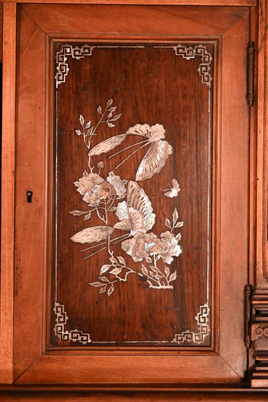 Gabriel VIARDOT (attribué à), Meuble japonisant aux panneaux incrustés de nacre, fin du XIXe siècle Gabriel VIARDOT (attribué à), Meuble japonisant aux panneaux incrustés de nacre, fin du XIXe siècle-5