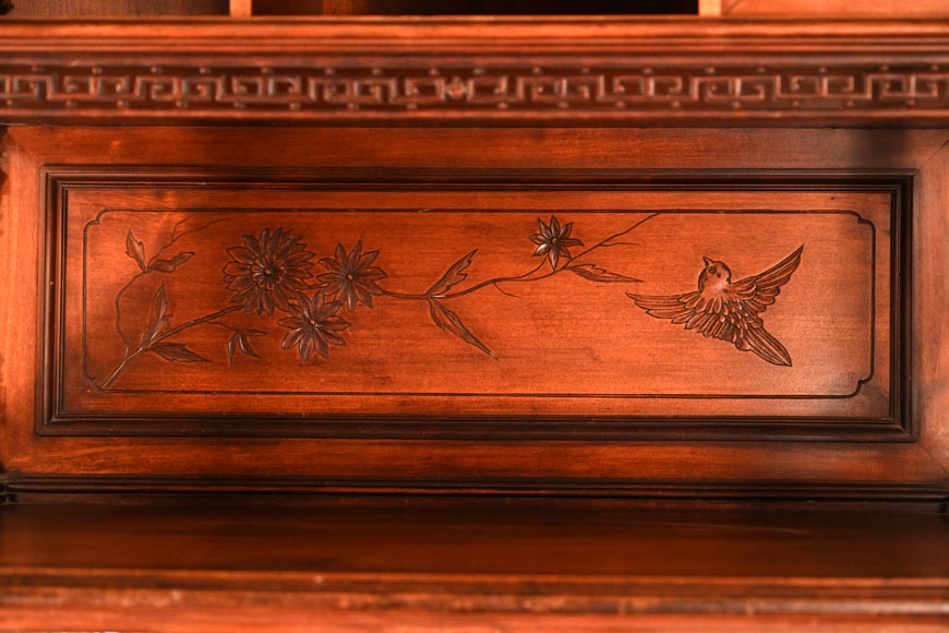 Gabriel VIARDOT (attribué à), Meuble japonisant aux panneaux incrustés de nacre, fin du XIXe siècle Gabriel VIARDOT (attribué à), Meuble japonisant aux panneaux incrustés de nacre, fin du XIXe siècle-7