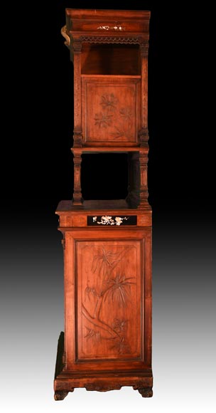 Gabriel VIARDOT (attribué à), Meuble japonisant aux panneaux incrustés de nacre, fin du XIXe siècle Gabriel VIARDOT (attribué à), Meuble japonisant aux panneaux incrustés de nacre, fin du XIXe siècle-10