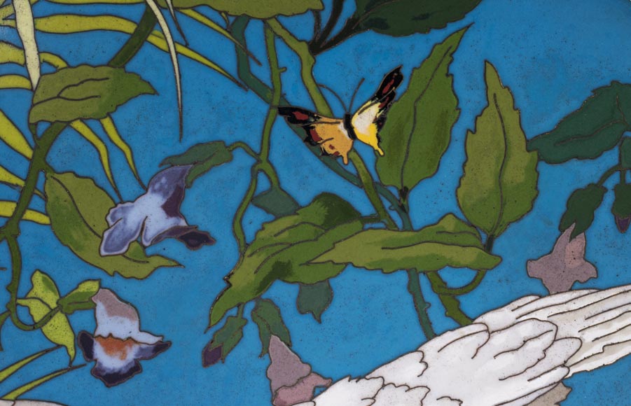 André-Fernand THESMAR (1843-1912) et Ferdinand BARBEDIENNE (1810-1892) - Assiette d’ornement japonisante André-Fernand THESMAR (1843-1912) et Ferdinand BARBEDIENNE (1810-1892) - Assiette d’ornement japonisante-3