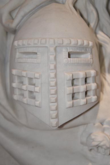 Magnifique statue en marbre Statuaire de Carrare représentant Magnifique statue en marbre Statuaire de Carrare représentant