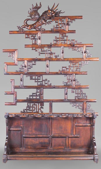 PERRET & VIBERT (attribué à) - Vestiaire d'entrée japonisant PERRET & VIBERT (attribué à) - Vestiaire d'entrée japonisant-0