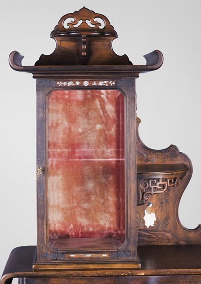 Secrétaire-vitrine japonisant Secrétaire-vitrine japonisant-2