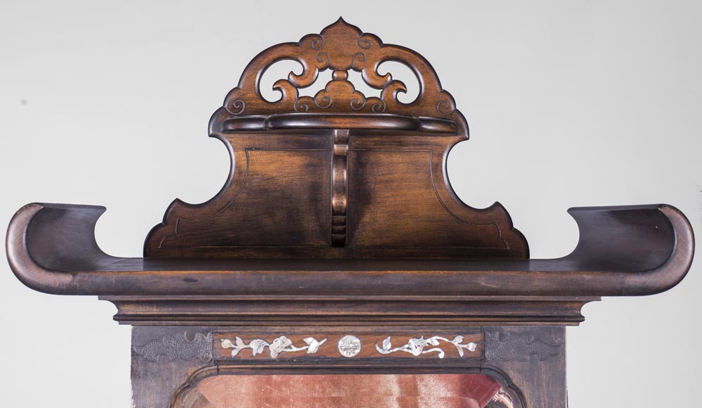 Secrétaire-vitrine japonisant Secrétaire-vitrine japonisant-3