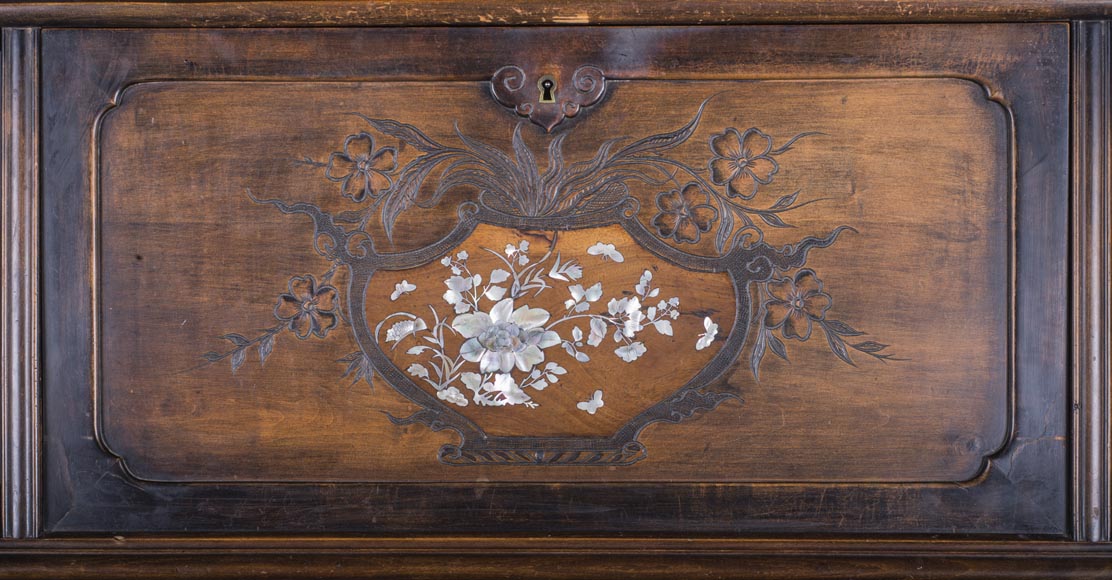 Secrétaire-vitrine japonisant Secrétaire-vitrine japonisant-4