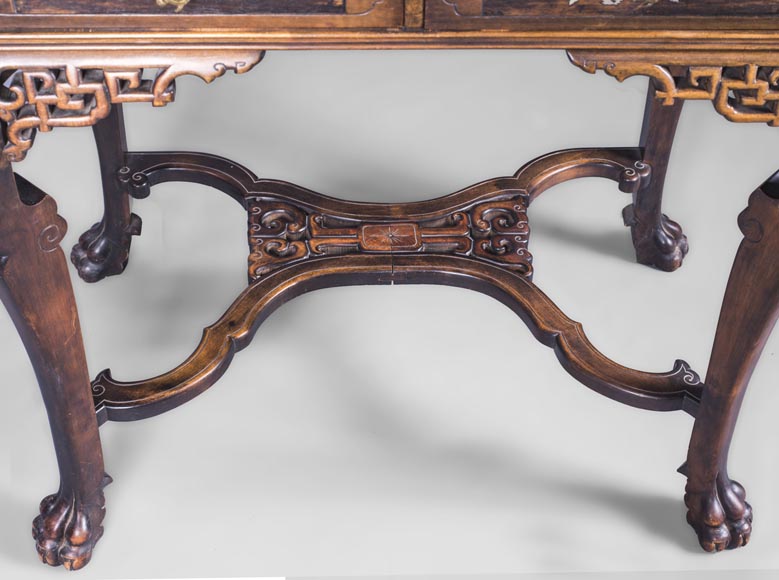 Secrétaire-vitrine japonisant Secrétaire-vitrine japonisant-10