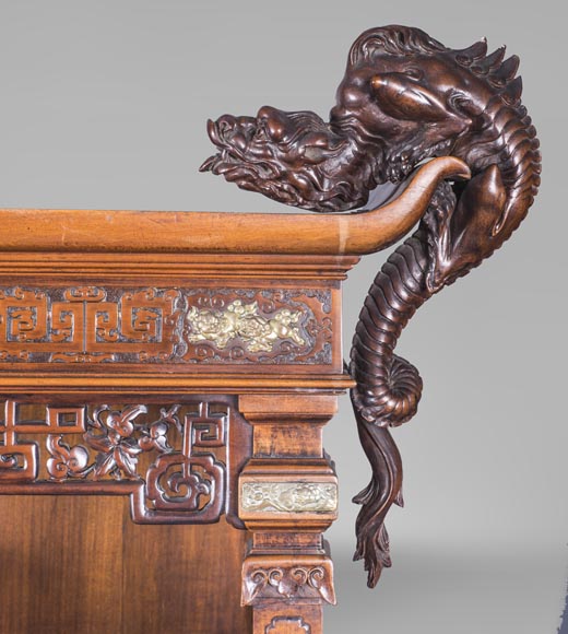 Meuble à étagères d'inspiration extrême-orientale Meuble à étagères d'inspiration extrême-orientale-6