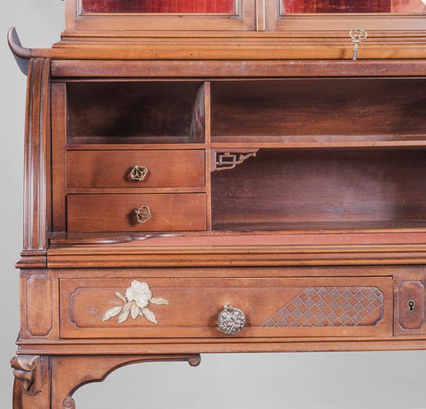 Bureau à cylindre japonisant Bureau à cylindre japonisant -4