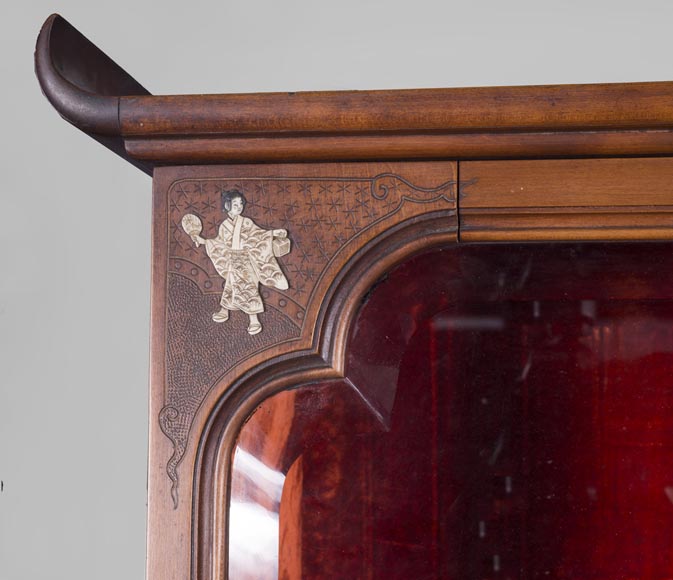 Bureau à cylindre japonisant Bureau à cylindre japonisant -7