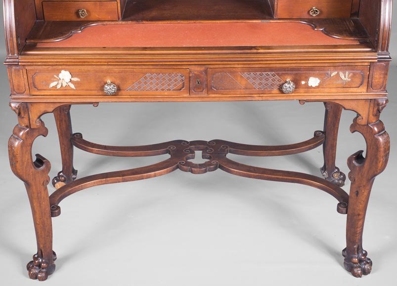 Bureau à cylindre japonisant Bureau à cylindre japonisant -8