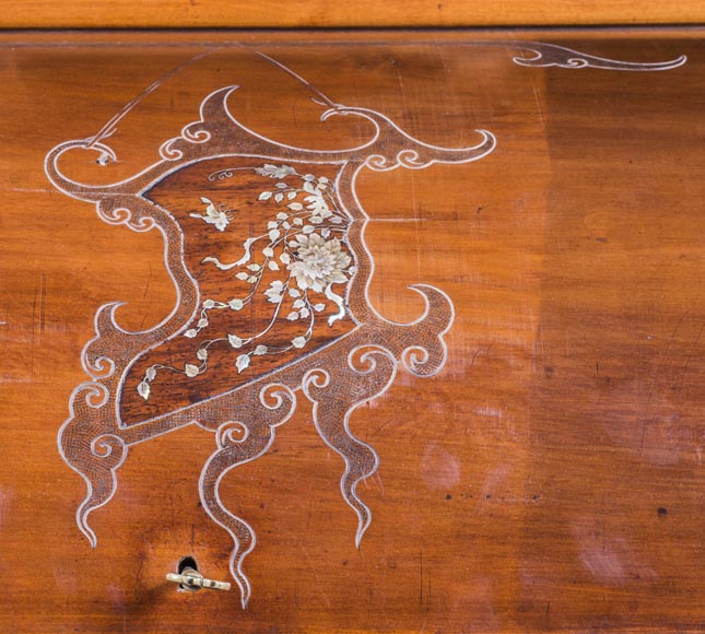 Bureau à cylindre japonisant Bureau à cylindre japonisant -11