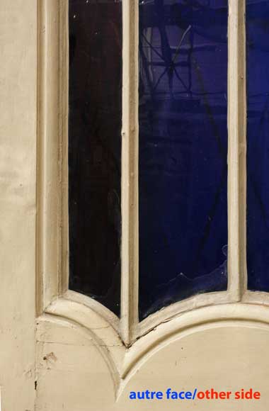 Porte en bois double face XVIIIe avec ferronerie du XIXe Porte en bois double face XVIIIe avec ferronerie du XIXe-9