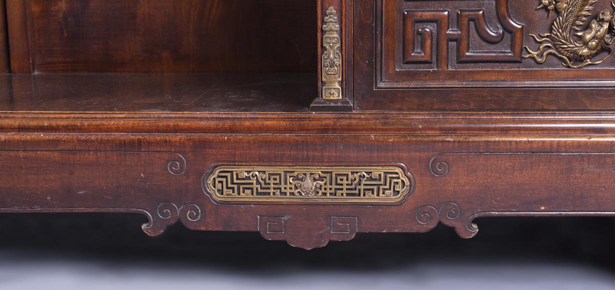 Gabriel VIARDOT (1830-1906) - Grand cabinet au chien de Fô Gabriel VIARDOT (1830-1906) - Grand cabinet au chien de Fô-5