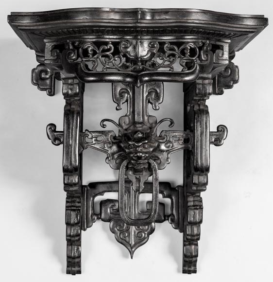 Eugène-Frédéric PIAT (1827-1903) - Paire de consoles d’applique japonisantes dont un modèle similaire a appartenu à Sarah Bernhardt-2