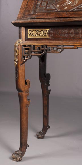 Gabriel VIARDOT (1830-1906) - Petit secrétaire d'inspiration extrême-orientale Gabriel VIARDOT (1830-1906) - Petit secrétaire d'inspiration extrême-orientale-10