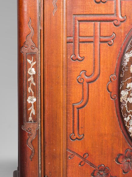 Meuble vitrine japonisant Meuble vitrine japonisant-3