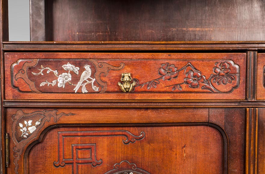 Meuble vitrine japonisant Meuble vitrine japonisant-7