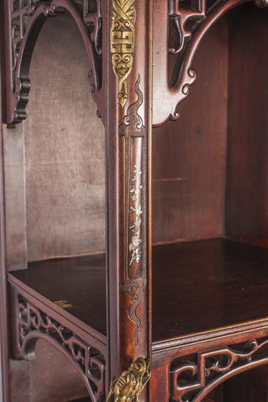 Meuble vitrine japonisant Meuble vitrine japonisant-11