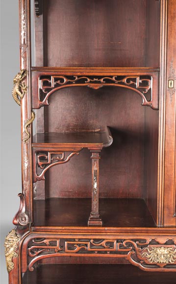 Meuble vitrine japonisant Meuble vitrine japonisant-12