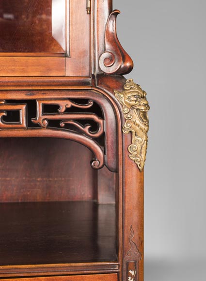 Meuble vitrine japonisant Meuble vitrine japonisant-13