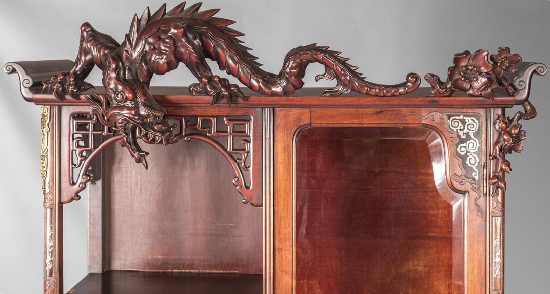 Meuble vitrine japonisant Meuble vitrine japonisant-15